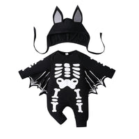 Skeleton Bat Baby Romper