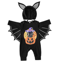 Pumpkin Bat Baby Costume Jumpsuit