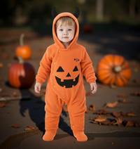 Pumpkin Face Baby Costume Jumpsuit