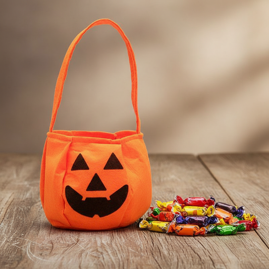 Pumpkin Face Trick-or-Treat Bag